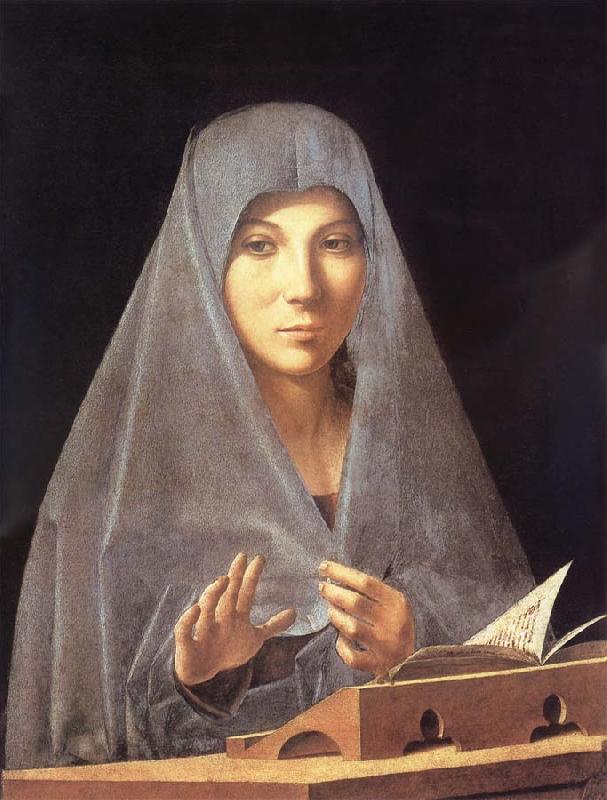 Antonello da Messina Antonello there measuring, madonna Annunziata Sweden oil painting art